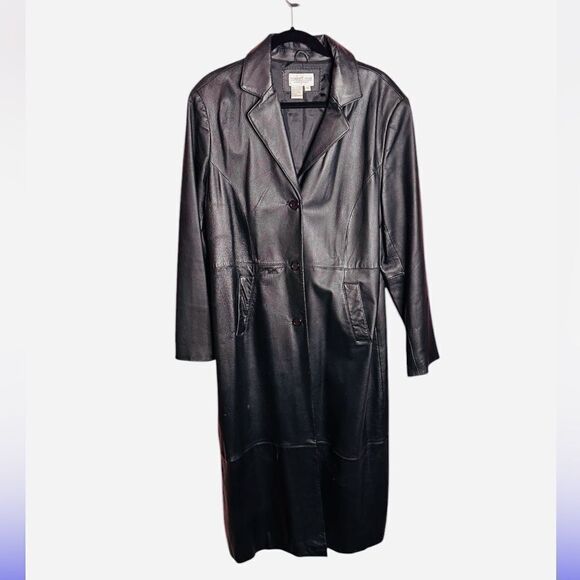 Newport News Leather Coat - Picture 2 of 5